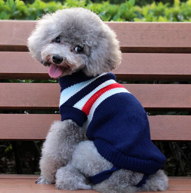 Dog Sweater, Pet Clothing, Knitted Pet Outfit