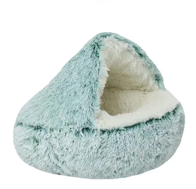 Plush Shell-Shaped Pet Bed