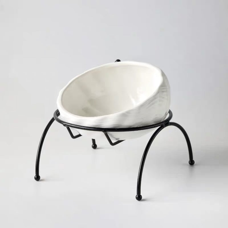 Pet Supplies Elevated Cat and Dog Bowls with Slant Design