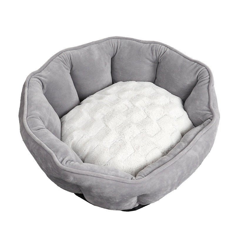Shell-Shaped Pet Bed for Dogs and Cats