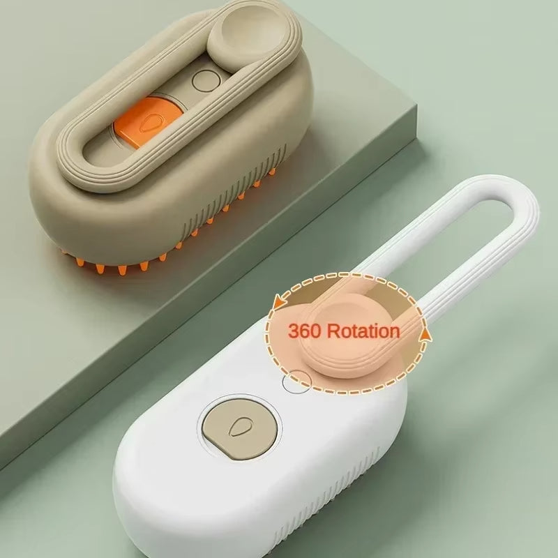 3-in-1 Steam Pet Grooming Brush