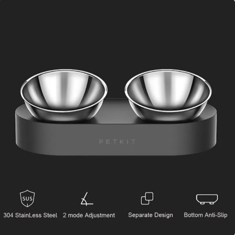 Adjustable Elevated Pet Feeding Bowls